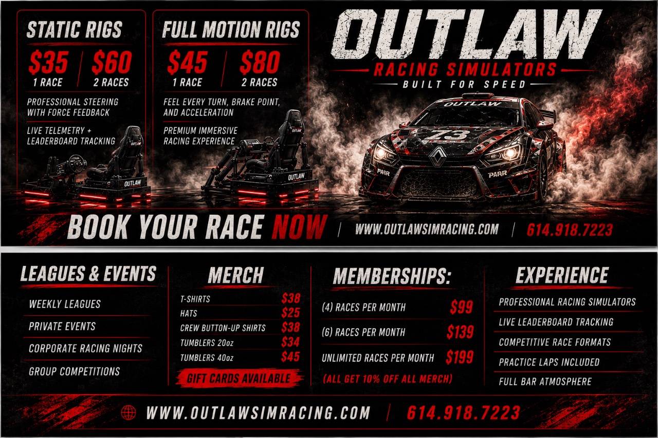 Outlaw Motor Speedway Pricing